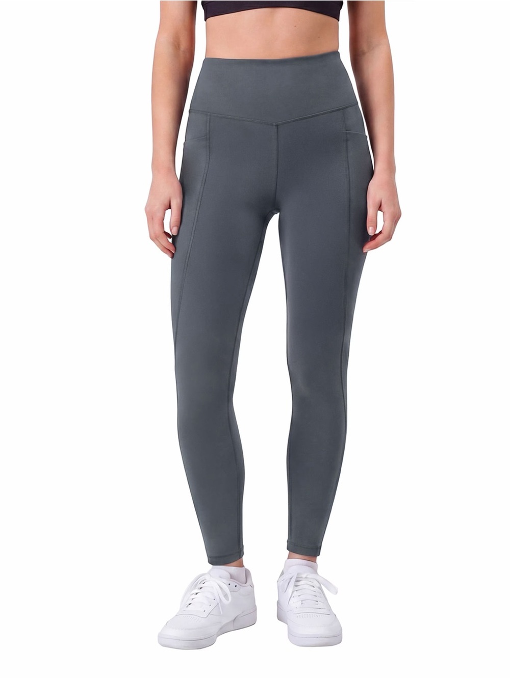 Members Mark High-Waist Extra Warm Pocket Leggings in Slate Gray
